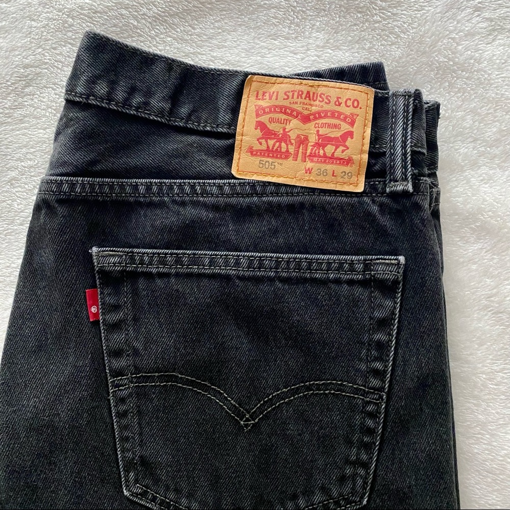 Levis 505 36x29 black jean - Picture 3 of 8